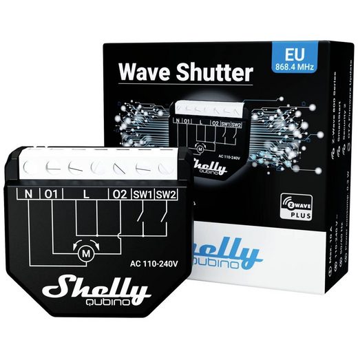 Shelly / Qubino 220V Kardinamootori juhtmoodul Z-Wave