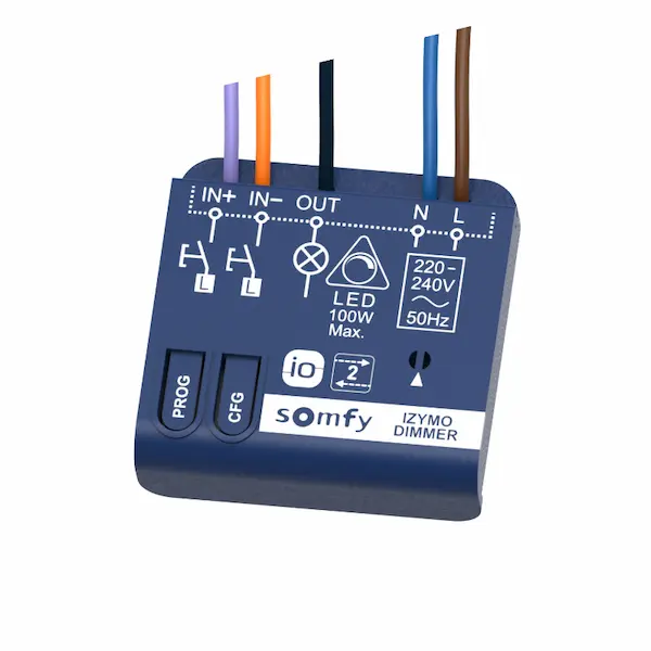 Somfy IZYMO LED Dimmer io ühendused
