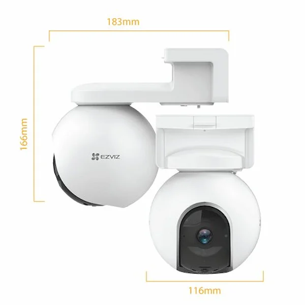EZVIZ EB8 Pro 8MP 4G ja WiFi akuga pöördkaamera