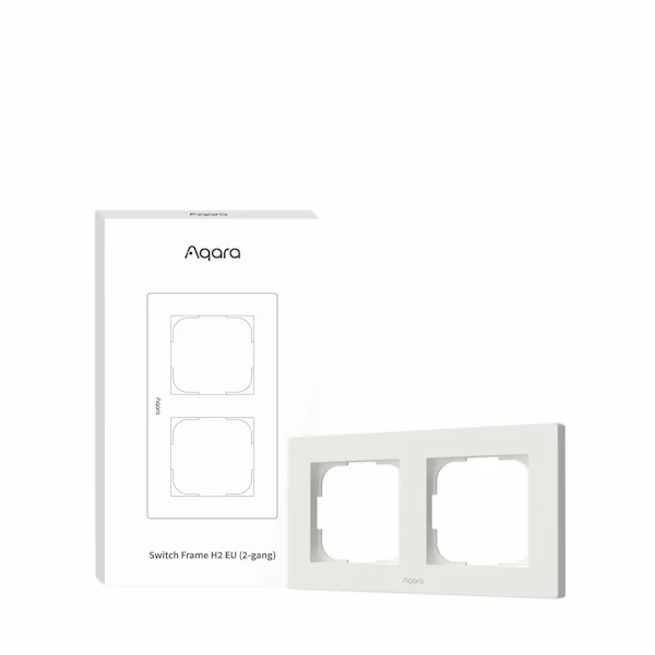 Aqara Switch Frame H2 EU valge 2-kohaline lülitiraam FE-X01D-W pakend