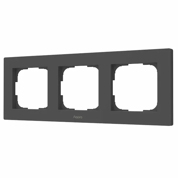 Aqara Switch Frame H2 EU hall 3-kohaline lülitiraam FE-X02D-G eestvaade