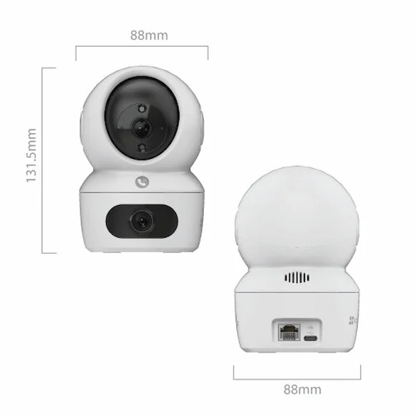 EZVIZ H7C 4MP kahe objektiiviga pöördkaamera