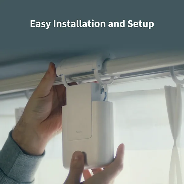 Aqara Curtain Driver E1 Rod nutikas kardinamootor CM-M01-R kardinapuule paigaldamine
