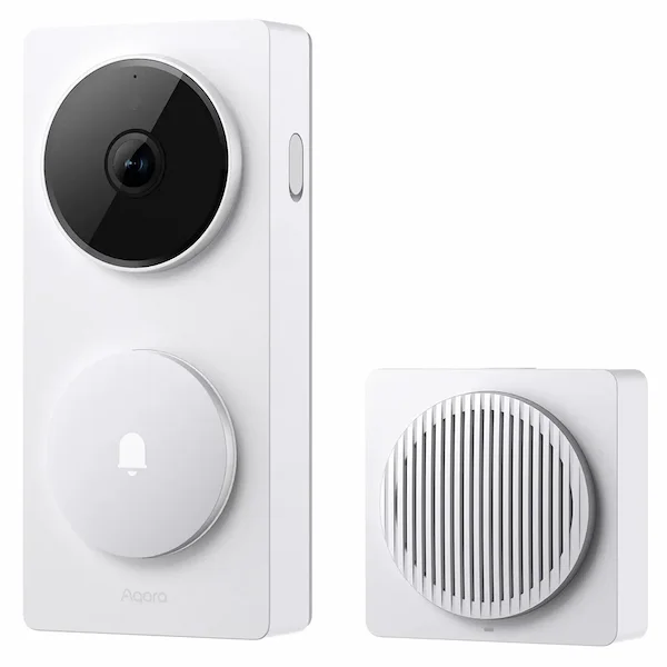Aqara Doorbell Camera Hub G410 Select valge videouksekell CH-C09D-W eestvaade