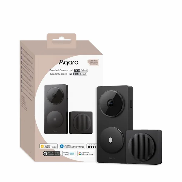 Aqara Doorbell Camera Hub G410 Select must videouksekell CH-C09D-B pakend