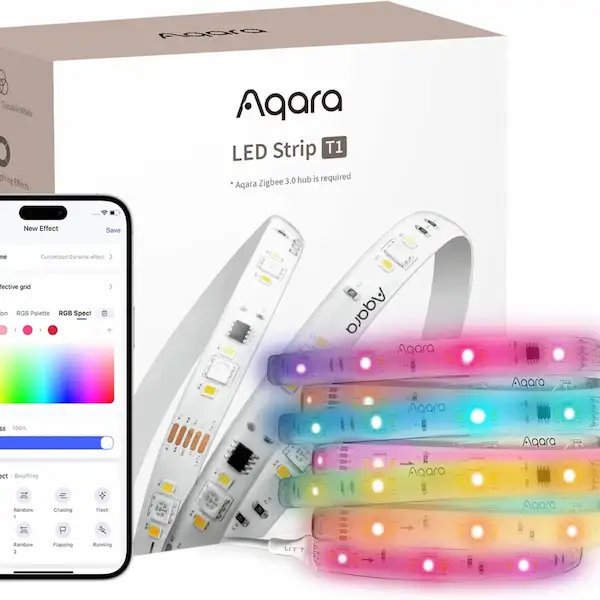 Aqara LED Strip T1 RGB CCT nutikas LED-riba RLS-K01D pakend ja äpp