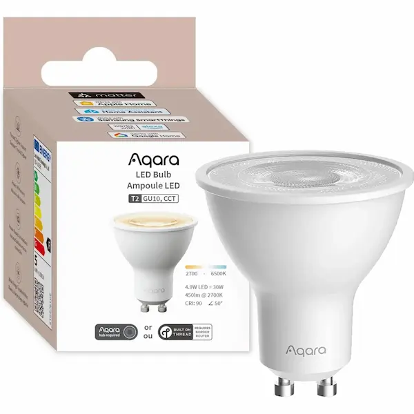 Aqara LED Bulb T2 GU10 CCT nutipirn LB-L03E pakend