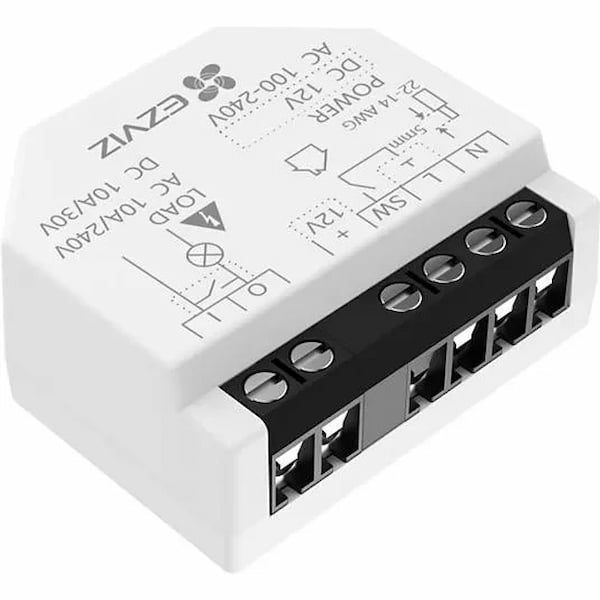 EZVIZ T35-WD 1-kanaliga WiFi relee kuivkontaktidega