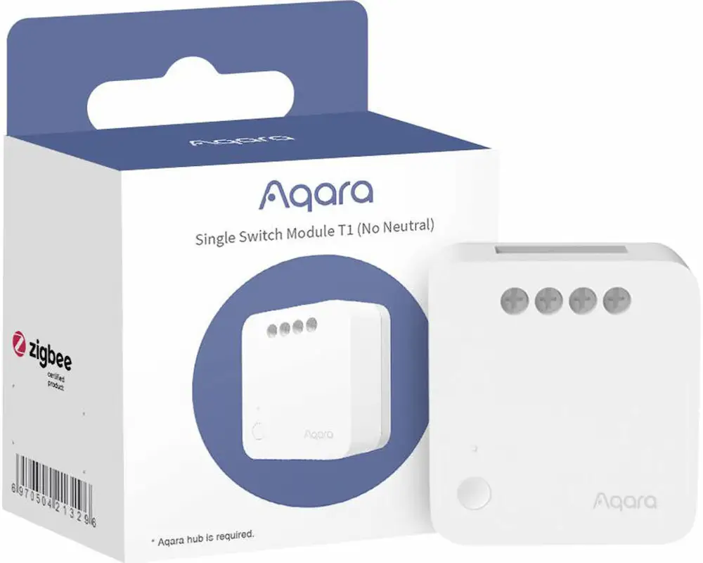 Aqara Single Switch Module T1 neutraalita nutirelee SSM-U02 pakend