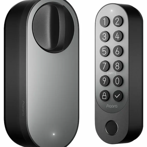 Aqara Smart Lock U200 must nutikas ukselukk EL-D02D-B eestvaade