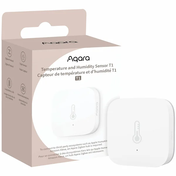 Aqara Temperature and Humidity Sensor T1 temperatuuri- ja niiskusandur TH-S02D pakend