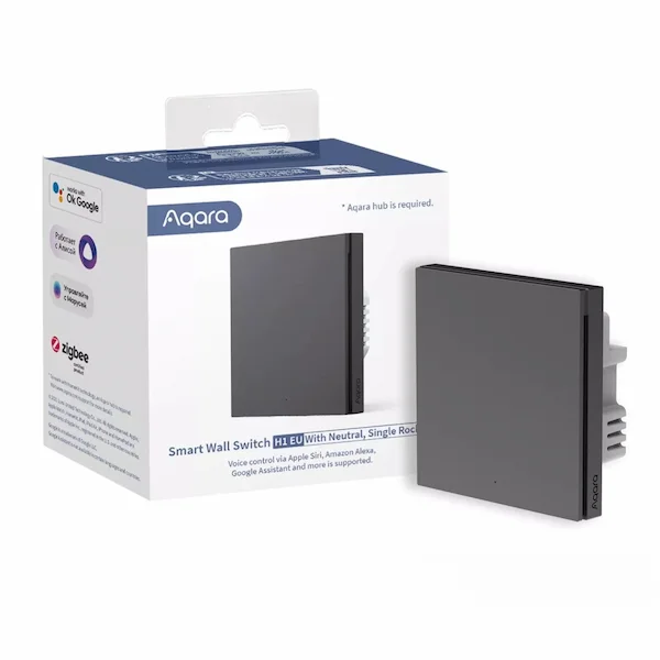 Aqara Smart Wall Switch H1 EU hall neutraaliga seinalüliti WS-EUK03-G pakend